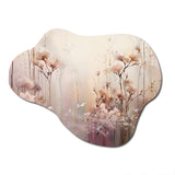 Beige Ethereal Forest III - Asymmetric Metal Wall Art