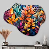 Multicolor Vibrant Foliage - Asymmetric Metal Wall Art