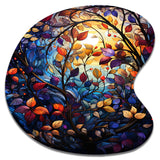 Multicolor Vibrant Vines III - Asymmetric Metal Wall Art