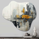 Abstract Cityscape III - Asymmetric Metal Wall Art