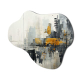 Abstract Cityscape III - Asymmetric Metal Wall Art