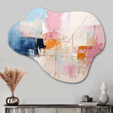 Abstract Patchwork IV - Asymmetric Metal Wall Art