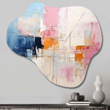 Abstract Patchwork IV - Asymmetric Metal Wall Art