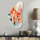 Collage Rhythms I - Asymmetric Metal Wall Art