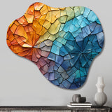 Colorful Mosaic II - Asymmetric Metal Wall Art