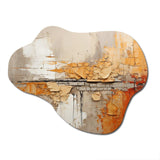 Orange Impressions I - Asymmetric Metal Wall Art