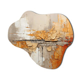 Orange Impressions I - Asymmetric Metal Wall Art