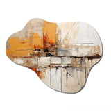 Orange Impressions II - Asymmetric Metal Wall Art