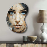 Woman Abstract Portrait - Asymmetric Metal Wall Art