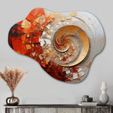 Energetic Spiralscape I - Asymmetric Metal Wall Art