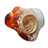 Energetic Spiralscape I - Asymmetric Metal Wall Art