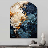 Liquid Ink Spiral IV - Asymmetric Metal Wall Art