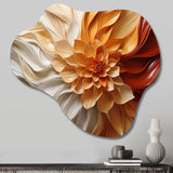 Sunlit Spiral - Asymmetric Metal Wall Art