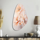 Cream Orange Abstract Still Lifes - Asymmetric Metal Wall Art