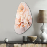 Cream Orange Abstract Still Lifes - Asymmetric Metal Wall Art