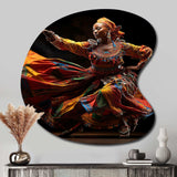 African Tribal Dance V - Asymmetric Metal Wall Art