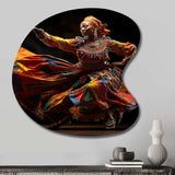 African Tribal Dance V - Asymmetric Metal Wall Art