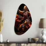 African Tribal Dance V - Asymmetric Metal Wall Art