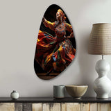 African Tribal Dance V - Asymmetric Metal Wall Art