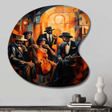 Jazz Harlem Renaissance V - Asymmetric Metal Wall Art