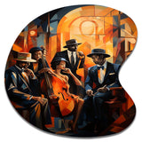 Jazz Harlem Renaissance V - Asymmetric Metal Wall Art