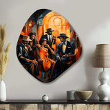 Jazz Harlem Renaissance V - Asymmetric Metal Wall Art