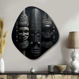 African Mask - Asymmetric Metal Wall Art