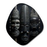 African Mask - Asymmetric Metal Wall Art