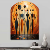 African Soulful III - Asymmetric Metal Wall Art