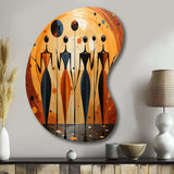 African Soulful III - Asymmetric Metal Wall Art