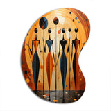 African Soulful III - Asymmetric Metal Wall Art