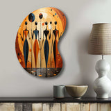 African Soulful III - Asymmetric Metal Wall Art