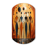 African Soulful III - Asymmetric Metal Wall Art