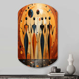 African Soulful III - Asymmetric Metal Wall Art