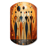 African Soulful III - Asymmetric Metal Wall Art