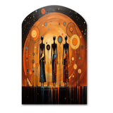 African American Art Soulful II - Asymmetric Metal Wall Art