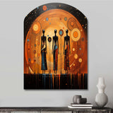 African American Art Soulful II - Asymmetric Metal Wall Art