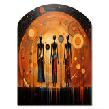 African American Art Soulful II - Asymmetric Metal Wall Art