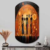 African American Art Soulful II - Asymmetric Metal Wall Art