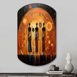 African American Art Soulful II - Asymmetric Metal Wall Art