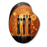 African American Art Soulful II - Asymmetric Metal Wall Art