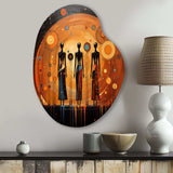 African American Art Soulful II - Asymmetric Metal Wall Art