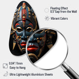 African Masked Splendor I - Asymmetric Metal Wall Art