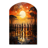 African Savannah Melody II - Asymmetric Metal Wall Art