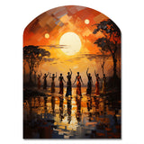 African Savannah Melody II - Asymmetric Metal Wall Art