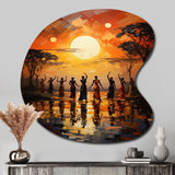 African Savannah Melody II - Asymmetric Metal Wall Art