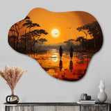 African Savannah Serenade VI - Asymmetric Metal Wall Art