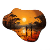 African Savannah Serenade VI - Asymmetric Metal Wall Art