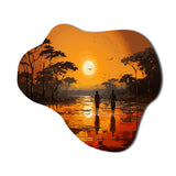 African Savannah Serenade VI - Asymmetric Metal Wall Art