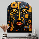 African Tribal Rhythms II - Asymmetric Metal Wall Art